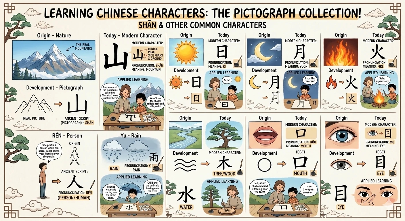 Chinese Characters Are Pictures: 10 象形字 That Prove It